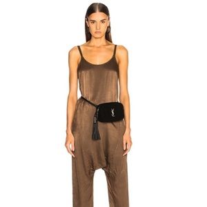 Raquel Allegra Brown Drop Rise Romper size 1 (Small)